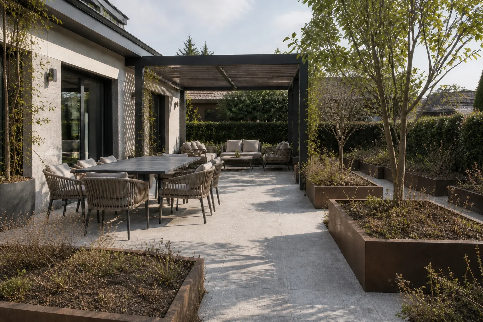Terraza de casa antes de su renovación